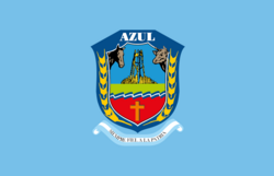 Bandera del Partido de Azul (oficial)